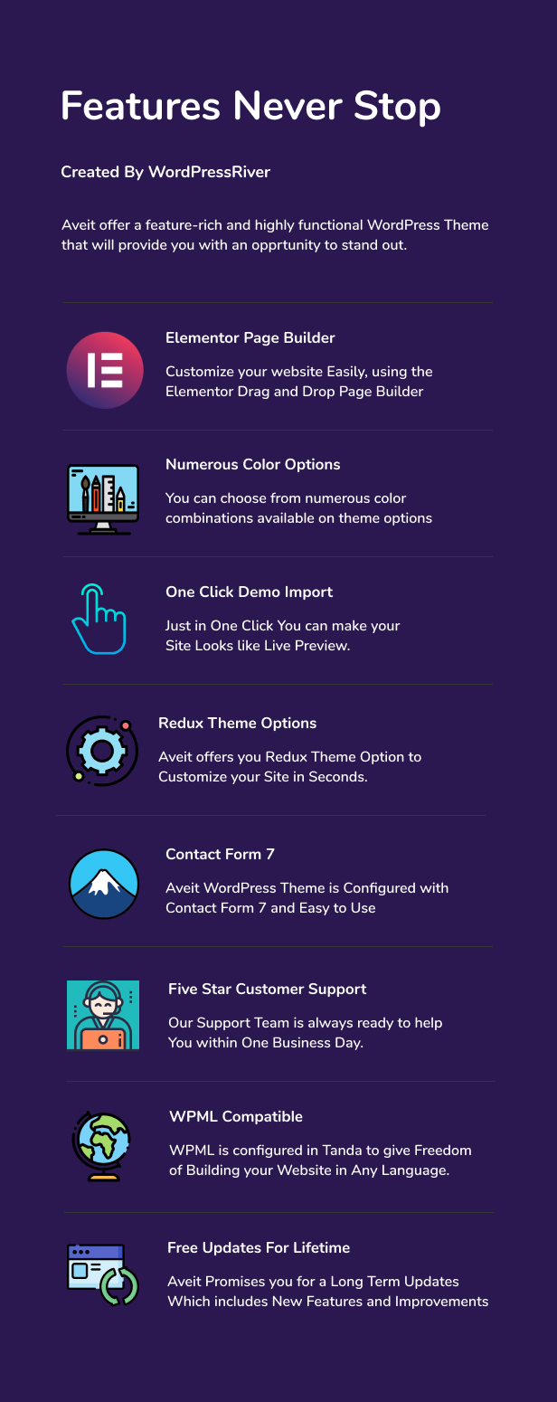 Aveit - Business Solutions Landing Page WordPress Theme 6